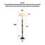 Luminaire d'appoint en dôme tourné rétro