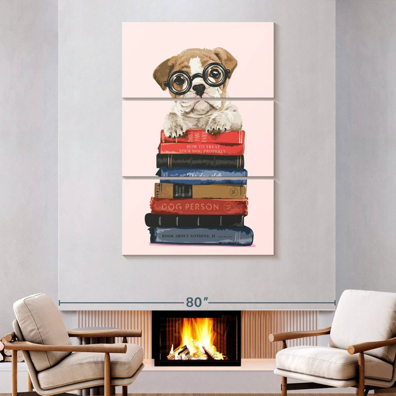 Kerner Dog Bookworm, 74" H x 48" W