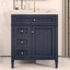 Meuble-lavabo de 30 po avec lavabo supérieur, armoire de rangement moderne avec 2 tiroirs et un tiroir basculant-413909801