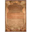 Kneiske Tibetan Hand-Knotted Wool Brown Area Rug-1217302699