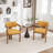 Bula Stanford Upholstered Curved Solid Wood Dining Chair-114256774