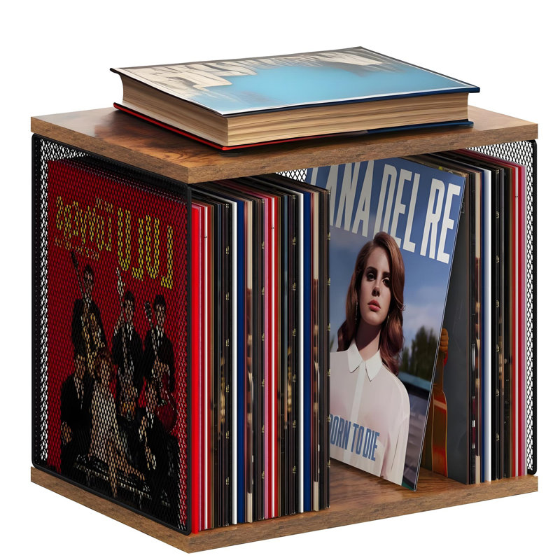 Meuble de rangement pour disque vinyle, P 15,75 po x l 11,8 po x H 13,94 po