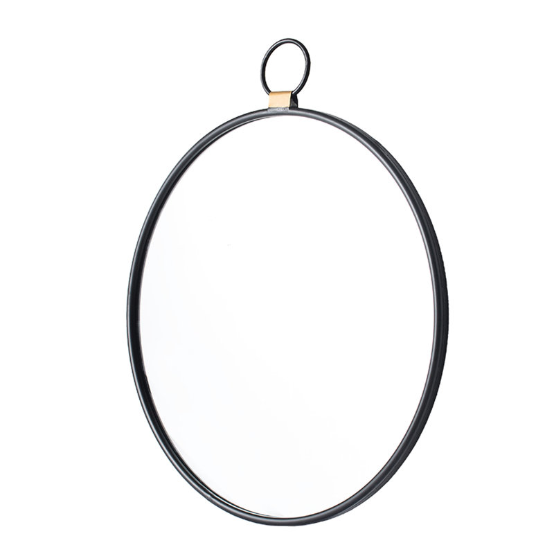 Miroir mural 24 po x 27 po à cadre noir - décor minimaliste pour le salon, la chambre à coucher, le vestibule, le vestibule, augmente la luminosité de la pièce en reflétant le naturel avec un choix moderne qui reflète le charme