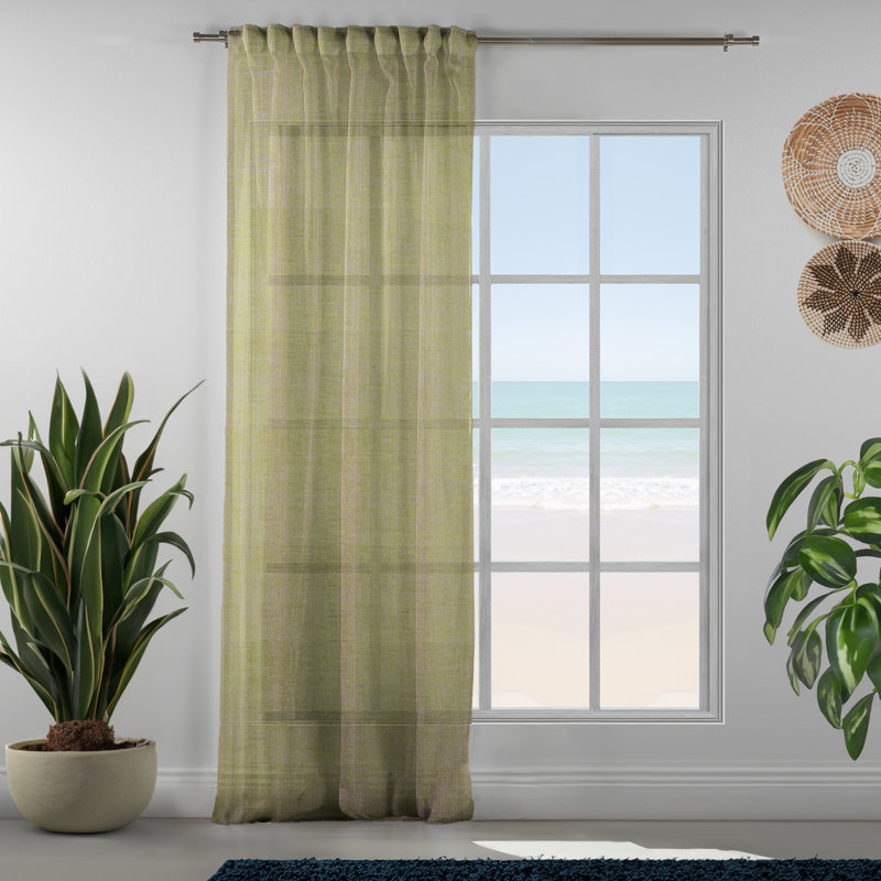 Lin simple extra long et très large sur mesure, Limette, L 100 po x L 168 po