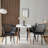 Modern Plastic Dining Chair Set Of 4, Stylish Kitchen Chairs With Hollow Back Design (Black)-1093409659