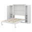 Lit escamotable avec deux garde-robes et tablette de rangement-1076453501