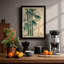 Three Bamboo Stems Japandi - Framed Print-1827693918-1827693907