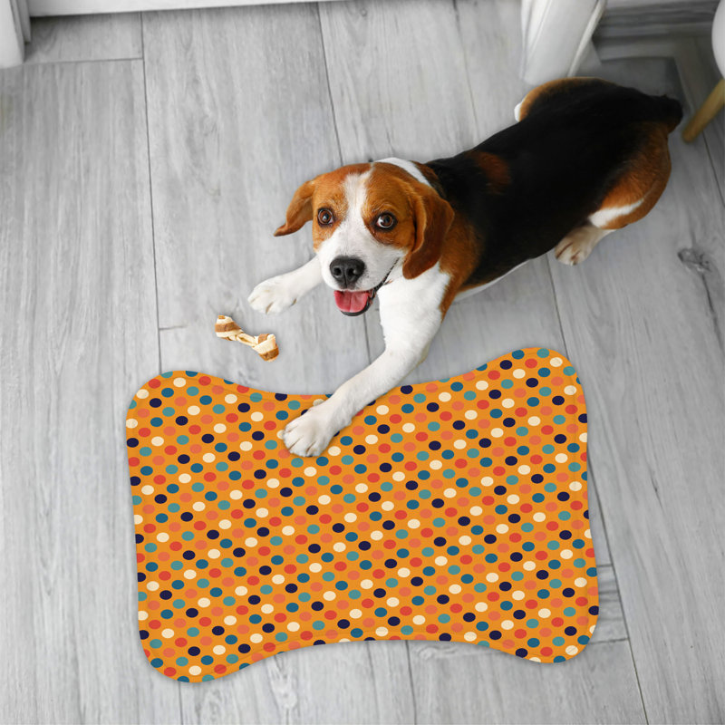 Tapis rétro en forme d'os - 1 pièce