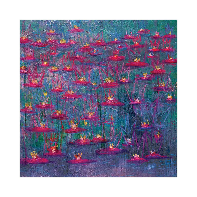 Water Lilies II by Heather Offord - Wrapped Canvas Print
