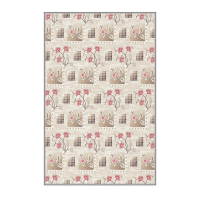 Soft Hall Carpet (2.6 x 4.9 ft), 1% Polyester, .3 in Pile Height | Antibacterial, Non-Slip Underside, 65 g/m² | Machine Washable, 3D Digital Print | Perfect for Living Room, Entryway & Bedroom Décor