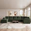 Canapé modulaire en U avec canapé double détachable Manuel Corduroy-330194888