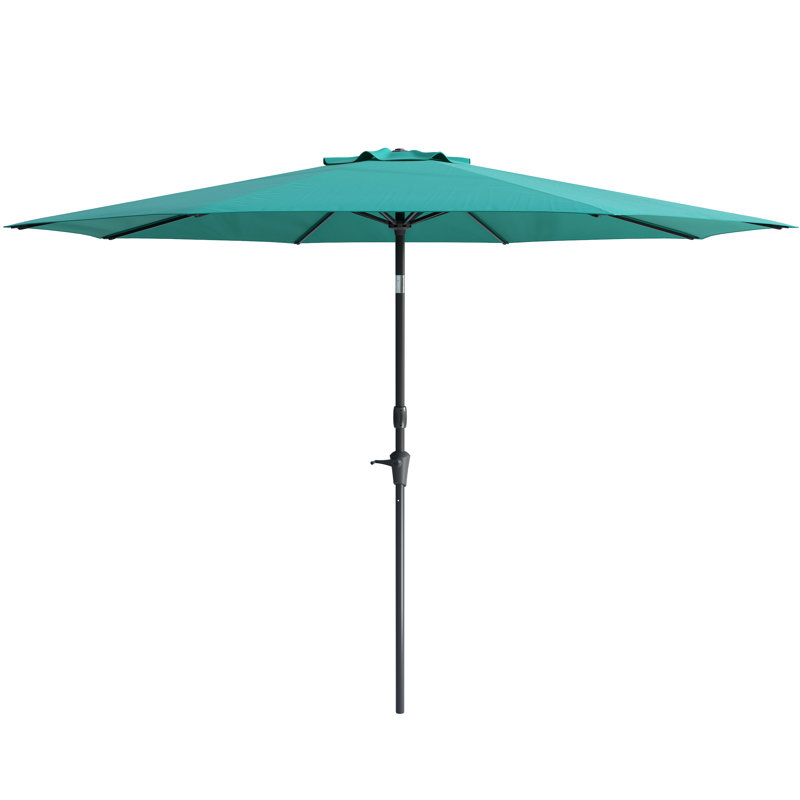 Parasol de marché 9,8 pi Bryn, Bleu turquoise