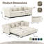 Canapé-lit convertible de 89 po avec canapé-lit Chesterfield-179036265