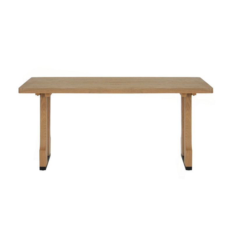 63" Rectangular Dining Table, Natural Ash