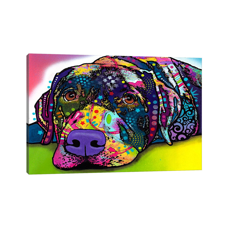 Savvy Labrador by Dean Russo - Wrapped Canvas Print, 101.6 cm H x 66.04 cm W x 1.91 cm D