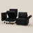 Ancram 4-Seats Faux Leather Small Sofa Bed Memory Foam Modular Sectional Sofa Storage Couch For Apartment Livingroom Bedroom-1359719311