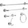 Silverton Wall Mount Towel Bar Bath Hardware Accessory in Polished Chrome