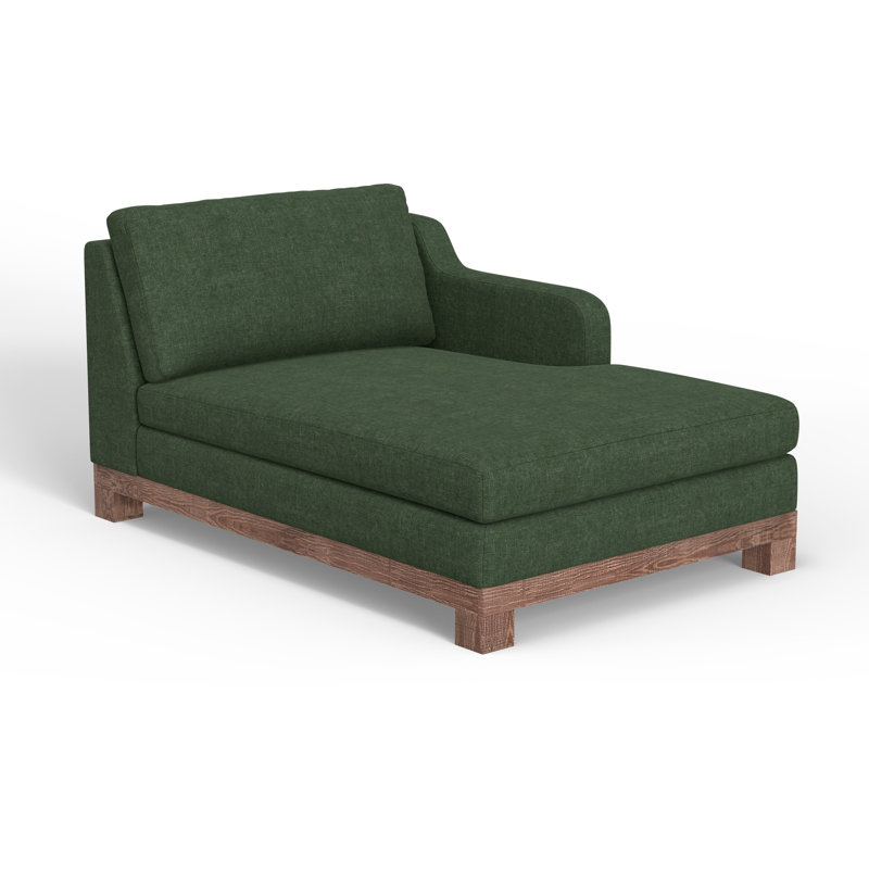 Structure et base en bois, modulaire, Face à la droite, Vert olive