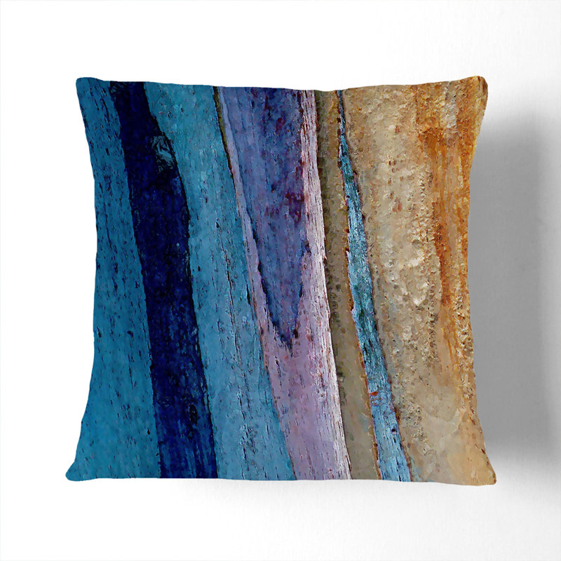 Abstract Square Throw Cushion, 55cm H x 55cm W x 20cm D