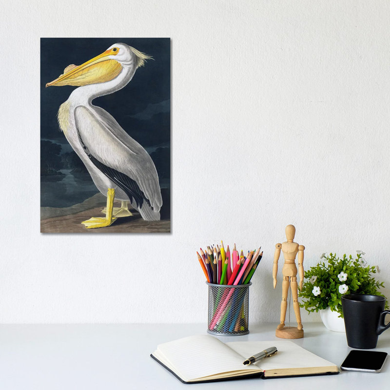 Pelican, No Frame, Canvas, 12'' H x 8'' W