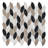 Channing 1-in. x 2.5-in. Elongated Hex Marble Look Polished Natural Stone Wall & Floor Mosaic Tile-50210664