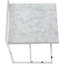Table d'appoint en stratifié gris avec poignée en métal portable pour espace de vie