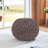 Pouf, 20 W, D, 14 H, Brown, Modern Knit Cover, Simple Cleaning Tall Brown Weave Wide Deep, Design For Room