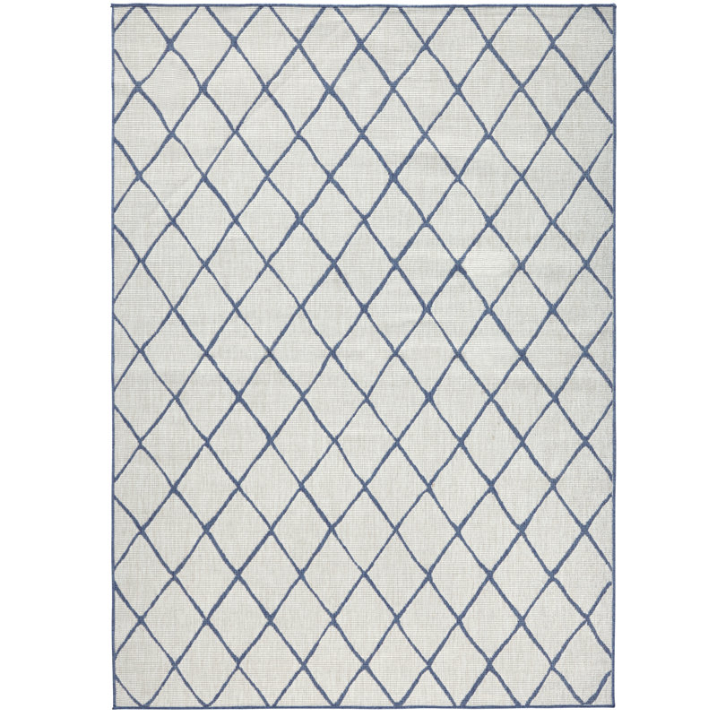 Malaga Rectangle Geometric Indoor / Outdoor Area Rug, Rectangular 200 x 290cm