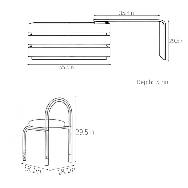 Commode à grand volume