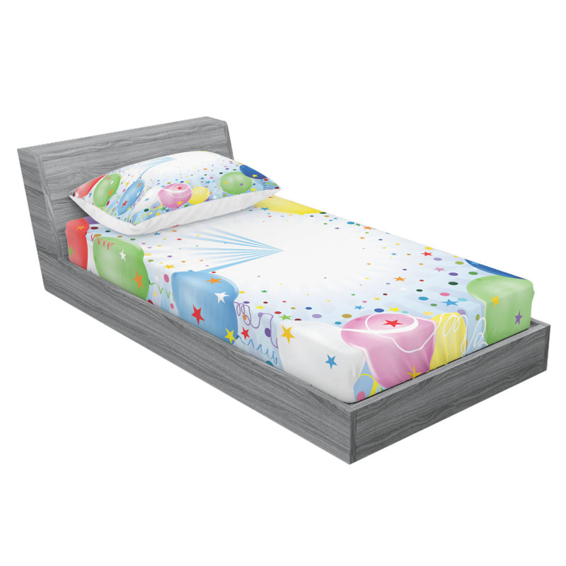 Microfiber Sheet Set, Twin Sheet Set with Fitted Sheet