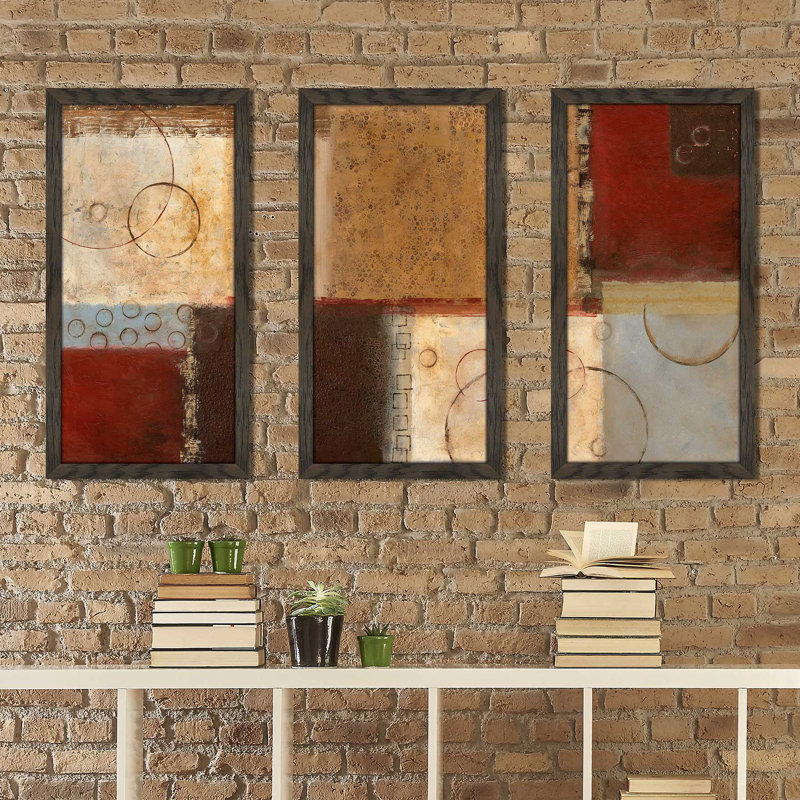 « seasons go round ii », reproduction de peinture à l’acrylique à multiples images, L 52,5 po x H 33,5 po x P 1 po