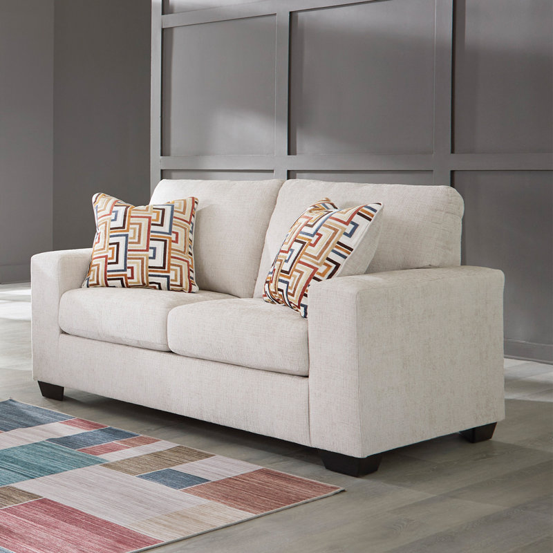 Causeuse Kleban Binette, Polyester blanc