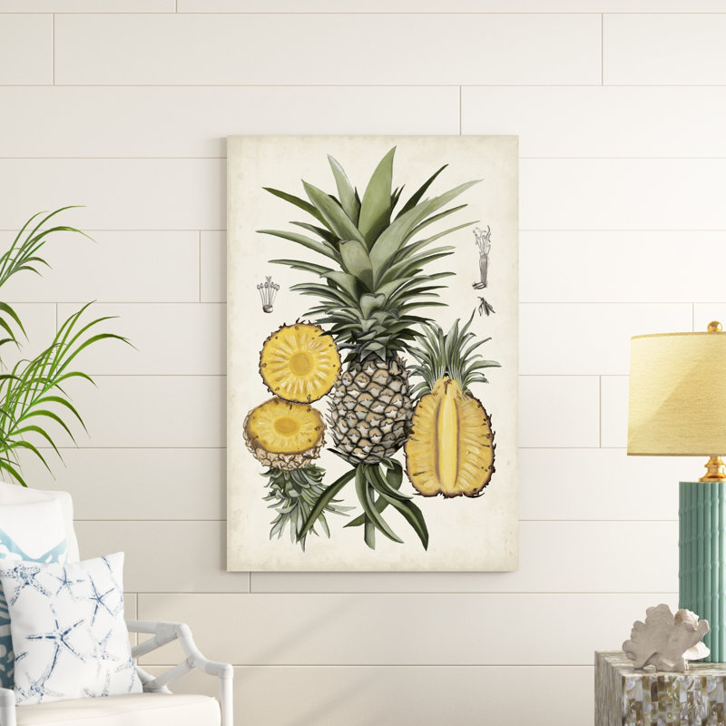 Ananas, étude botanique I, H 48 po x l 32 po x P 1,25 po