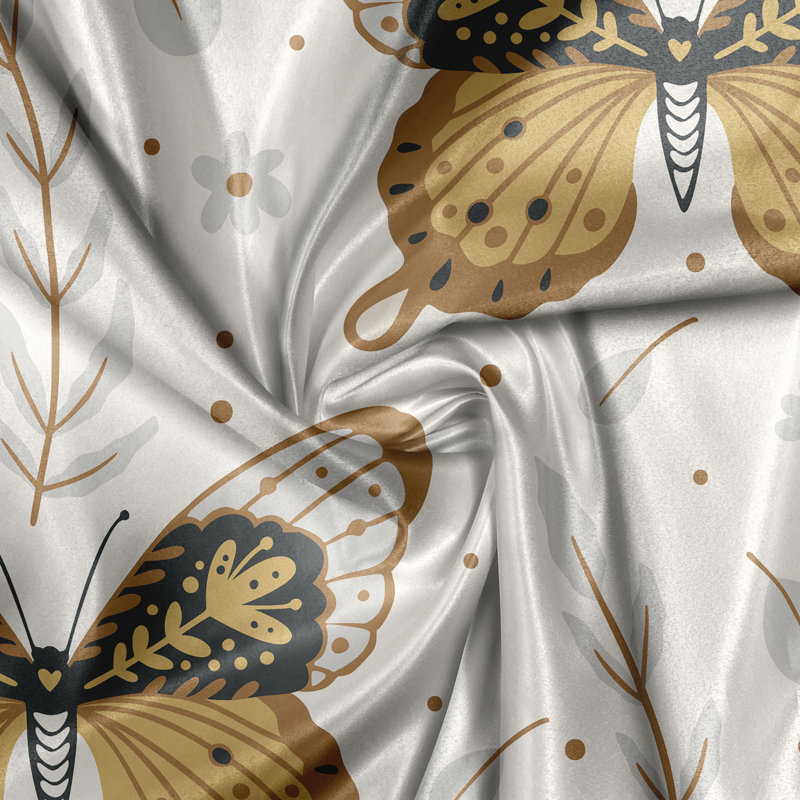 Valenza Polyester Semi Sheer Curtain Pair, 140cm W x 175cm L