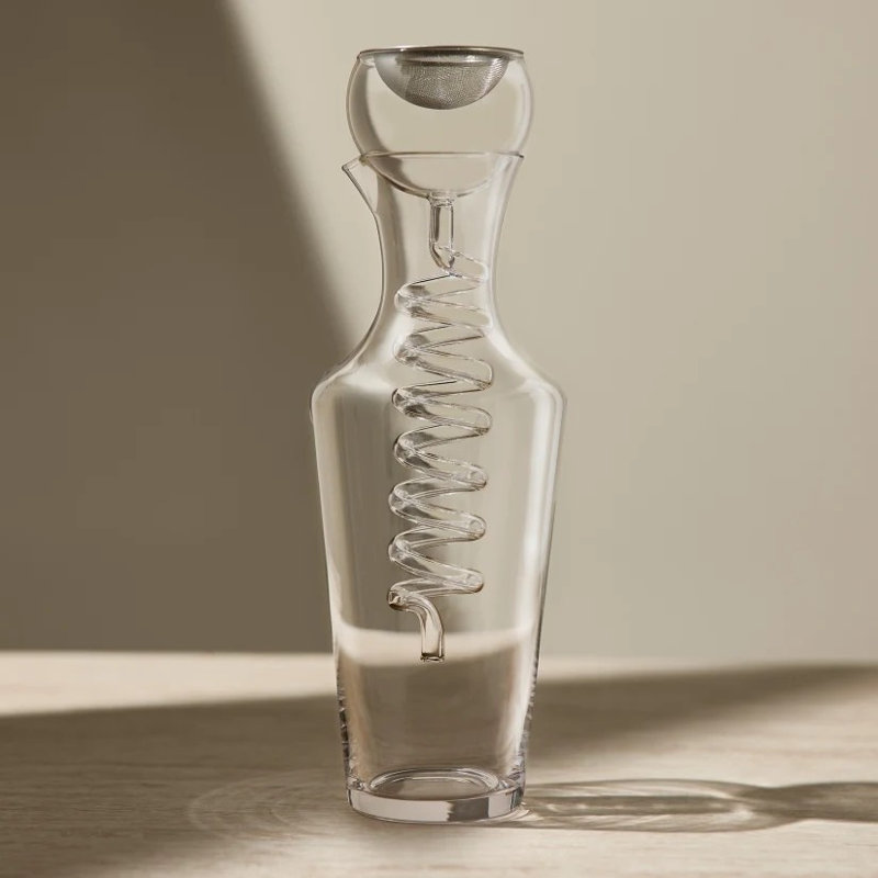 Wine Enthusiast Art Series Helix Decanter