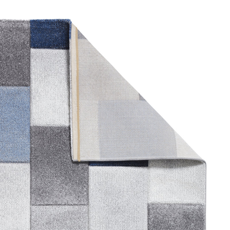 Jocelyn area rug Machine Woven Rectangle Grey/Blue, Rectangle 160 x 220cm