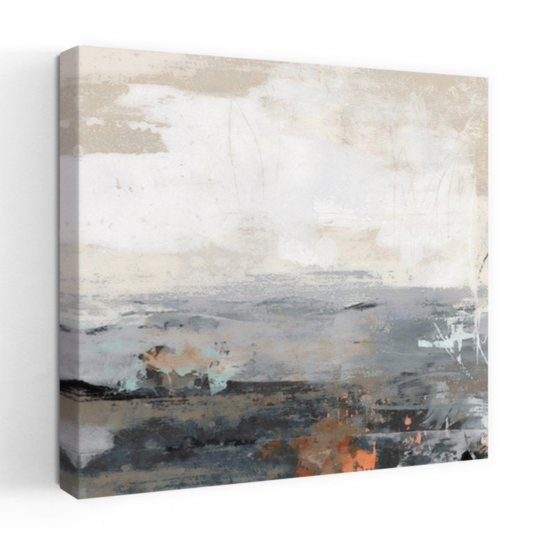 Strata, art contemporain abstrait, H 32 po x l 32 po