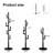 Casimir Cactus Solid Wood Coat Rack-817048377