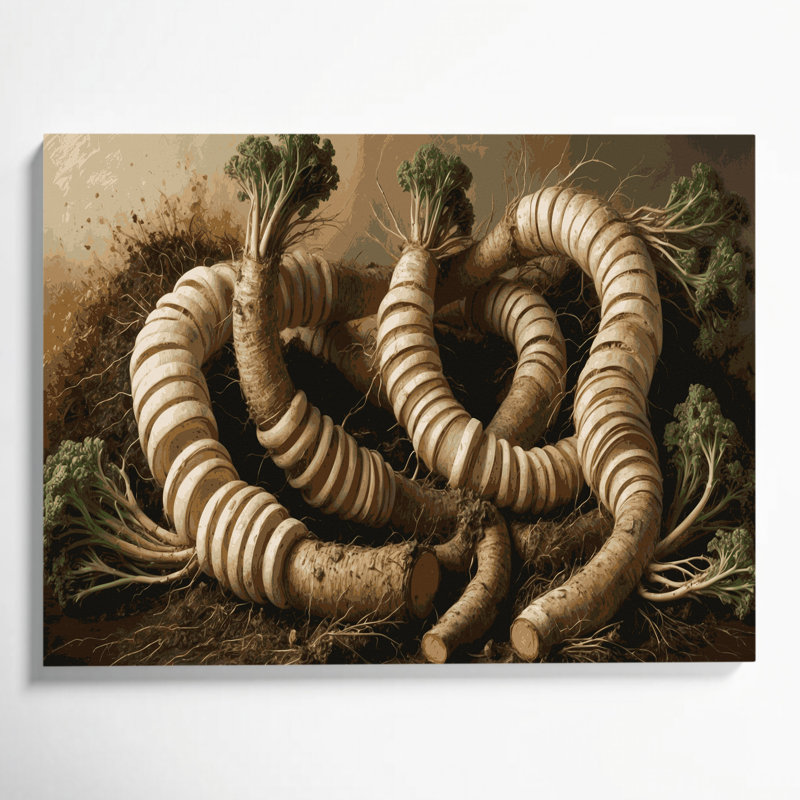 Art mural sur toile brun, H 16 po x l 20 po