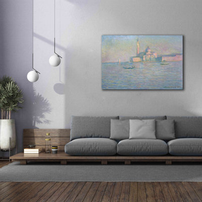 «The Church of San Giorgio Maggiera, Venice» par Claude Monet, art mural sur toile