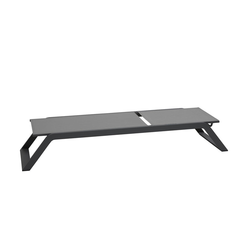 Siesta 80.8" Long Reclining Single Chaise, Gray