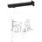 Fontana Matte Black Wall Mounted Automatic Foam Sensor Soap Dispenser (FS15068)