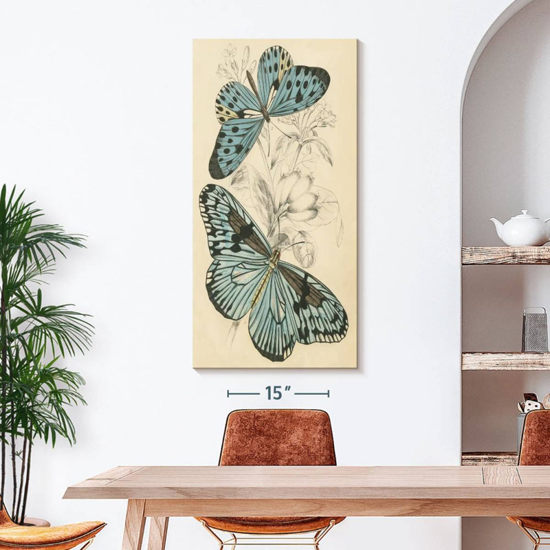 Assortiment de papillons II, 48" H x 24" W