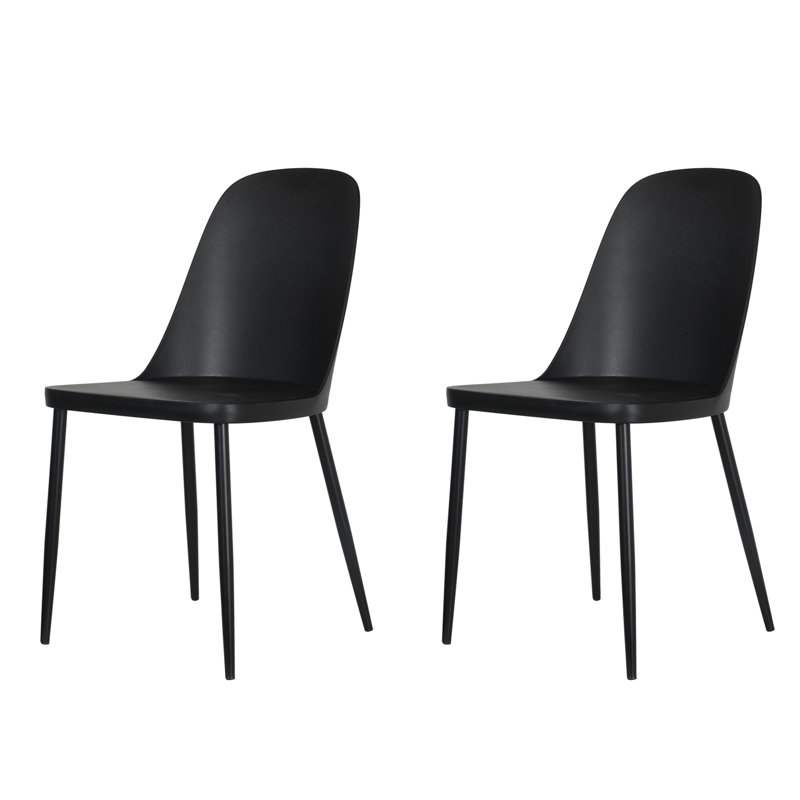 Kalie PAIR of Dining or kitchen chairs, Black