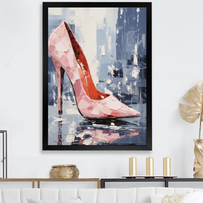 Pink High Heel Fashion Elegance - Fashion Accessories Wall Art