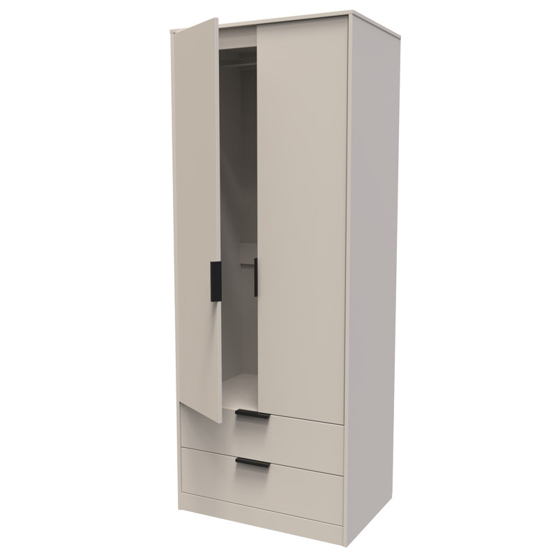 Fully Assembled Tuckerton Wardrobe, 197cm H x 111cm W x 53cm D, Kashmir