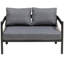 Fer d'extérieur avec table Ustyle. Imperméable, antirouille. Usure - Pe. Cadre. Pour la cour, la terrasse, l'extérieur. Facile à assembler. Gris choix d'eau, rouille Fabrication fine et robuste. Assemblage.-473889694