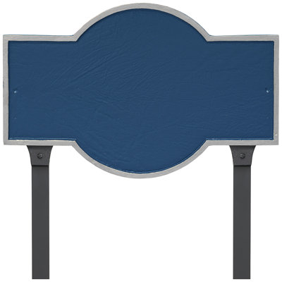 Plaque d'adresse rectangulaire avec piquets Canterbury