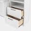 Lit escamotable double avec placard et tiroirs-260775501