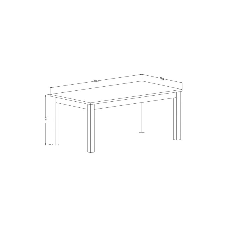 Christoffer Solid Wood Base Dining Table, Walnut